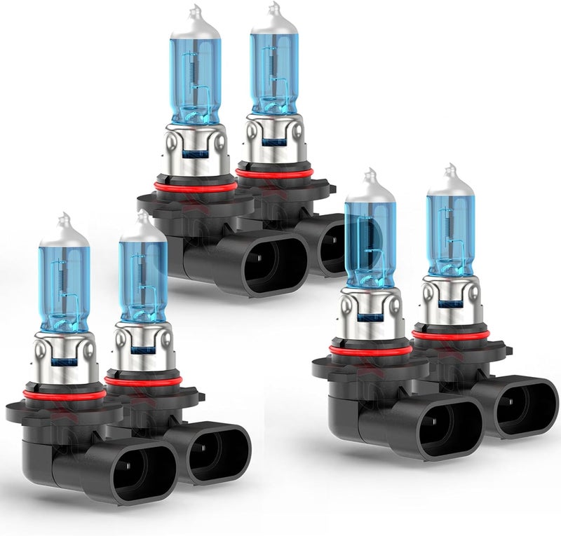 SYJIIP Upgraded Halogen Headlight Bulbs For Chevy Silverado 1500 2500 3500 2003 2004 2005 2006, 9005 9006 High Low Beam + 9005/9145/H10 Fog Light, 6000K White, 300% Brightness, Plug n Play, 6-Pack - Image 1